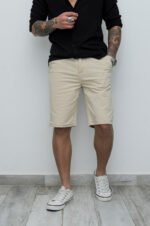 Bermuda Gabardina Chino Beige