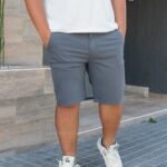 Extra Plus Bermuda Gabardina Chino gris