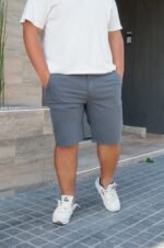 Extra Plus Bermuda Gabardina Chino gris