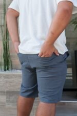 Extra Plus Bermuda Gabardina Chino gris - Imagen 2