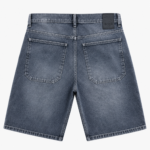 Bermuda Jean Mom Baggy Gris Rigido - Imagen 3