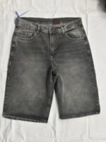 Bermuda Jean Baggy Gris Rigido