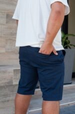Extra Plus Bermuda Gabardina Chino Azúl - Imagen 2