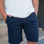 Extra Plus Bermuda Gabardina Chino Azul