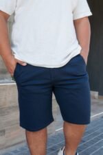Extra Plus Bermuda Gabardina Chino Azúl