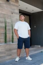 Extra Plus Bermuda Gabardina Chino Azúl - Imagen 3
