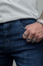 Jean Clasico Elastizado Dipper Laser Con Bigote - Imagen 3