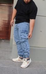 Extra Plus Jean Jogger Cargo Rigido Stone Nevado