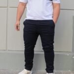 Extra Plus Chino Gabardina Elastizado Negro