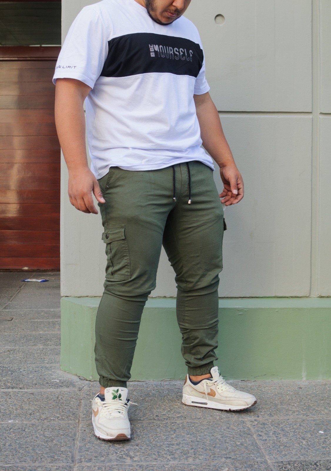 image Extra Plus Jogger Cargo Gabardina Elastizado Verde - Imagen 1