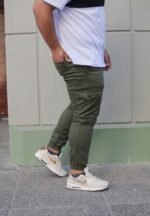 Extra Plus Jogger Cargo Gabardina Elastizado Verde - Imagen 3