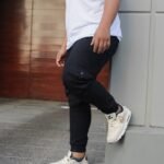 Extra Plus Jogger Cargo Gabardina Elastizado Negro