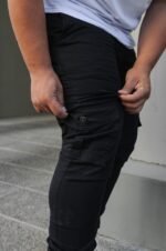 Extra Plus Jogger Cargo Gabardina Elastizado Negro - Imagen 2