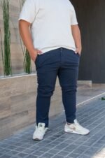 Extra Plus Chino Gabardina Elastizado Azul