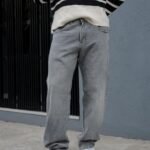 Mom Baggy Gris Localizado Laser