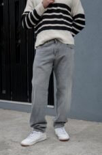 Mom Baggy Gris Localizado Laser