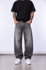 Jean Baggy Fit Isra Gris Localizado - Imagen 2