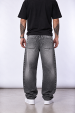 Jean Baggy Fit Isra Gris Localizado - Imagen 3