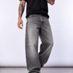 Jean Baggy Fit Isra Gris Localizado