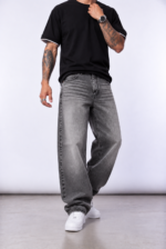 Jean Baggy Fit Isra Gris Localizado