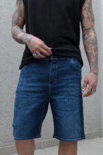 Bermuda Baggy Elastizado Azúl - Imagen 4